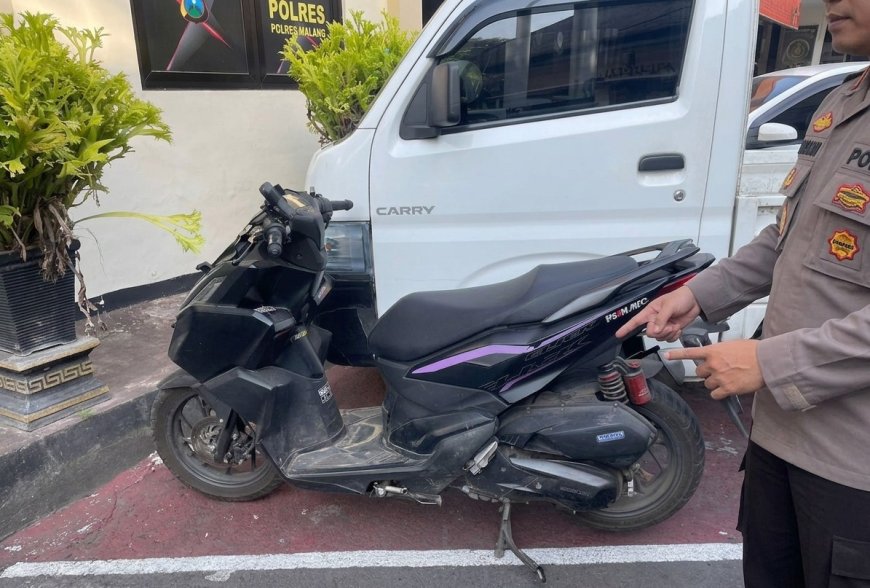 URC Satreskrim Polres Malang Bekuk Dua Pelaku Curanmor di Ngajum