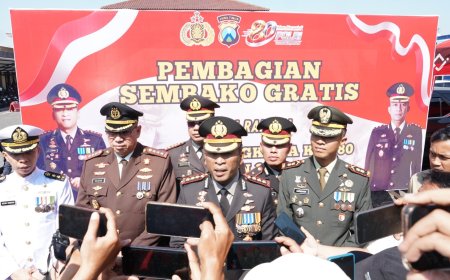 Hari Bhayangkara Ke-80, Polresta Sidoarjo Salurkan Bantuan 3 ton Beras untuk Masyarakat