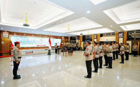 Kapolri Pimpin Pelantikan dan Sertijab Enam Kapolda Jajaran