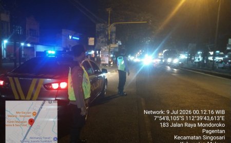 Respon Cepat Aduan 110, Polres Malang Bubarkan Aksi Balap Liar di Singosari