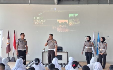Polres Mojokerto Edukasi Pelajar Tanamkan Budaya Tertib Lalu Lintas dan Cegah Perundungan