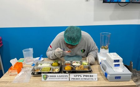 Polres Lumajang Pastikan Keamanan MBG Lewat Uji Lab Ketat di Dua Titik SPPG