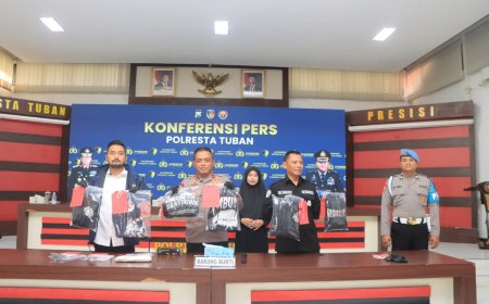 Polresta Tuban Amankan 8 Tersangka Pengeroyokan di 4 Lokasi