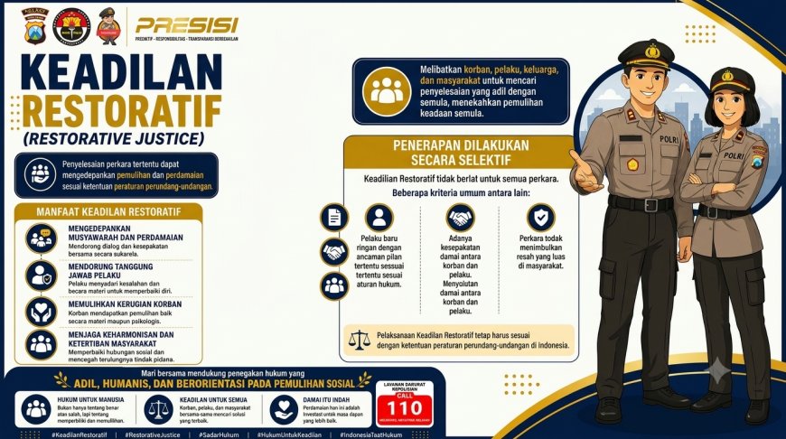 Polres Malang Dorong Penyelesaian Perkara Secara Humanis Lewat Restorative Justice