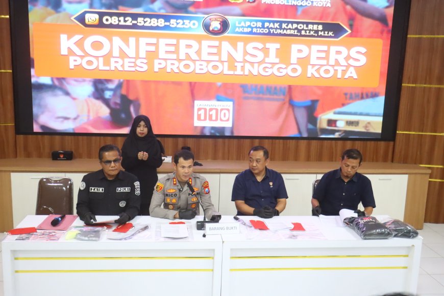 Polisi Amankan Lima Tersangka Beserta Barang Bukti Pelemparan Bondet