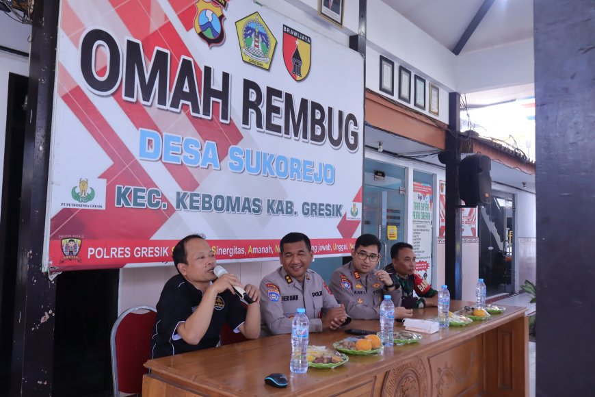 Perkuat Kamtibmas Berbasis Musyawarah, Ditbinmas Polda Jatim Asistensi Omah Rembug di Polres Gresik