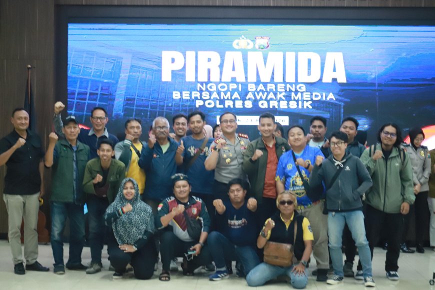 Polres Gresik Gelar Piramida, Perkuat Sinergi Melalui "Ngopi Bareng Media"