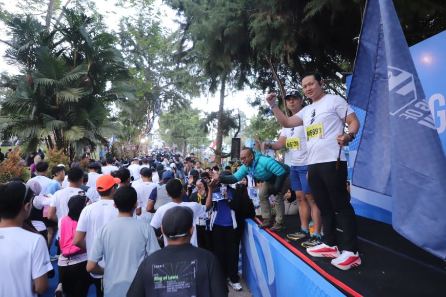 Dukung Pariwisata Polres Magetan Turut Ambil Bagian Trail Run Ring of Lawu 2026