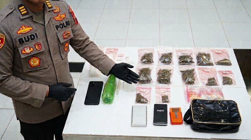 Polres Malang Tangkap Pengedar Narkoba di Kepanjen, Sita Sabu 96 Gram dan Ganja 131 Gram