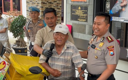 Kapolres Batu Kembalikan Motor Korban Kasus Ganjal Es Krim Fiktif